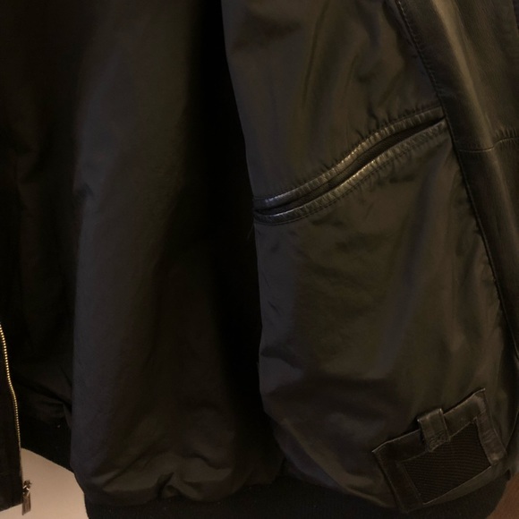 Kenneth Cole Waxy Goat Leather Jacket Sz. Large - Picture 8 of 8